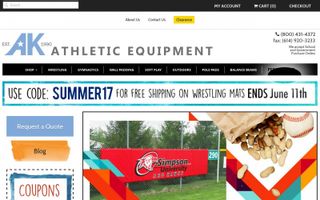 AK Athletic Equipment logo