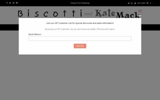 Biscotti and Kate Mack logo