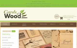 Cards of Wood logo