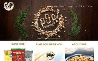 POP! Gourmet Popcorn logo