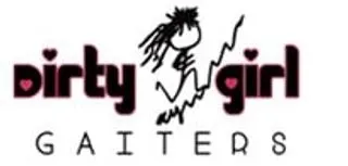 Dirty girl gaiters logo