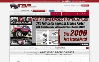 Tom's Bronco Parts logo