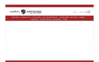 Alpha Defense Gear logo