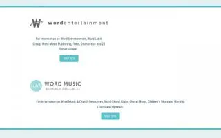 Word Music logo