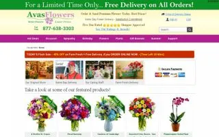 Avas Flowers logo