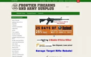 Frontier Firearms logo