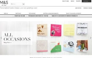 M&S Personalised Cards logo