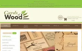 Cards of Wood logo